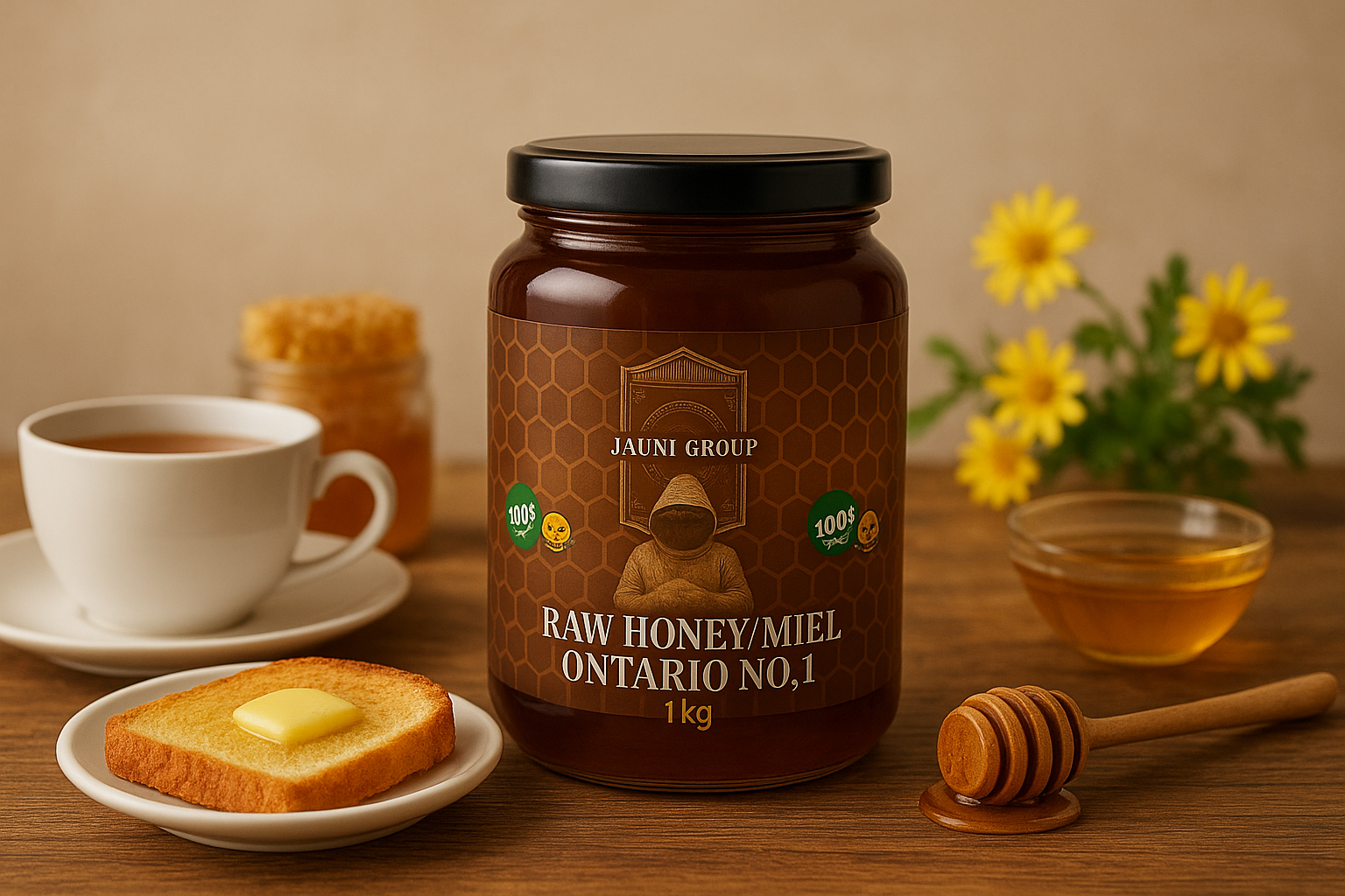 1kg Raw Honey Unpasarized